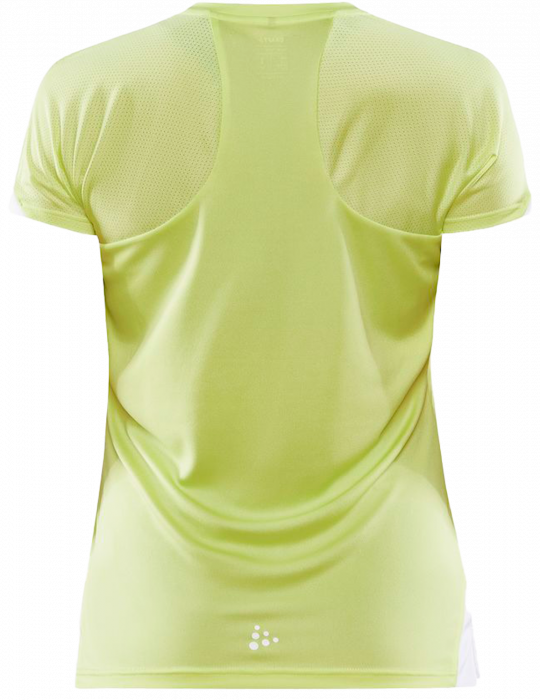 Craft - Sporty T-Shirt Damer - Giallo/White - Giallo & wei&szlig;