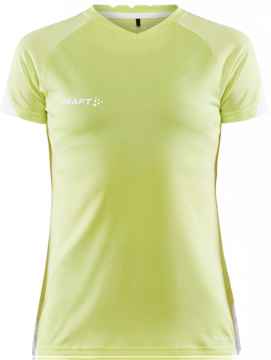 Craft - Sporty T-Shirt Damer - Giallo/White - Giallo & bianco