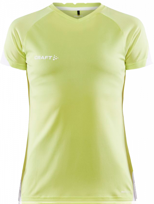 Craft - Sporty T-Shirt Damer - Giallo/White - Giallo & white