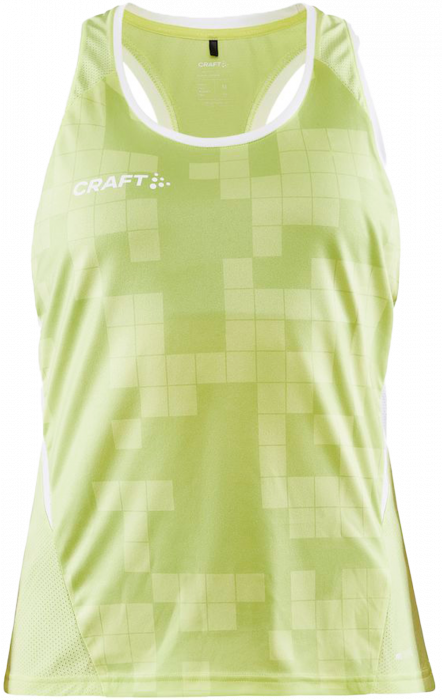 Craft - Sporty Women's Tanktop - Giallo & white