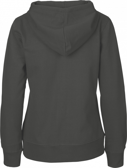 Neutral - Organic Cotton Hoodie With Full Zip Women - Charcoal