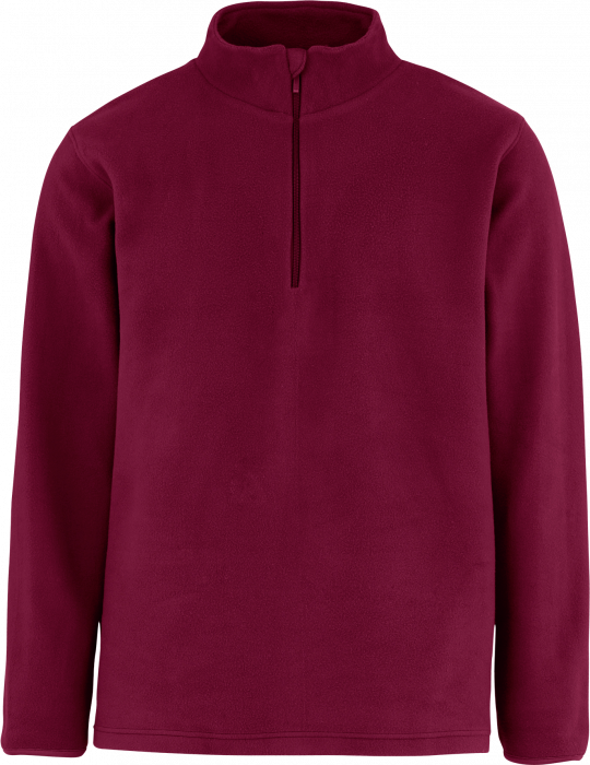 Neutral - Recycled Fleece Quarter Zip - Bordeaux