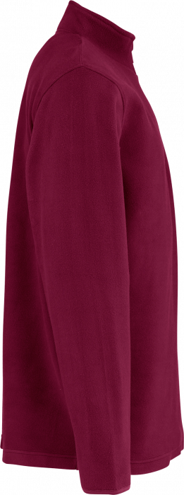 Neutral - Recycled Fleece Quarter Zip - Bordeaux