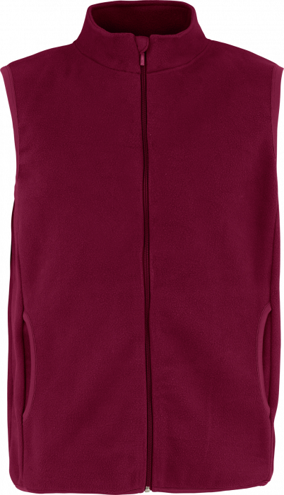 Neutral - Recycled Fleece Vest - Bordeaux