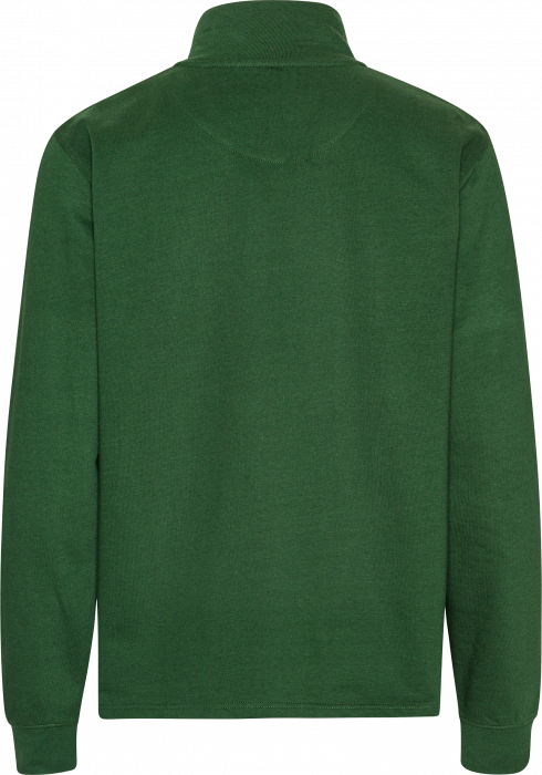 Neutral - Eco Cotton Unisex Quarter Zip Sweatshirt - Bottle Green
