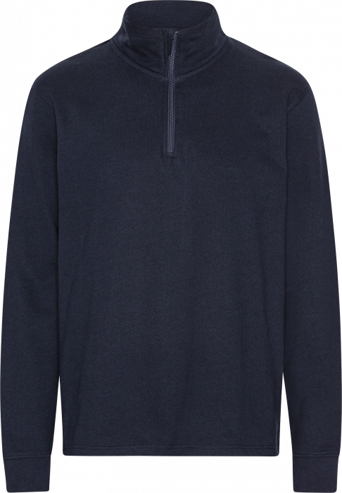 Neutral - Eco Cotton Unisex Quarter Zip Sweatshirt - Navy