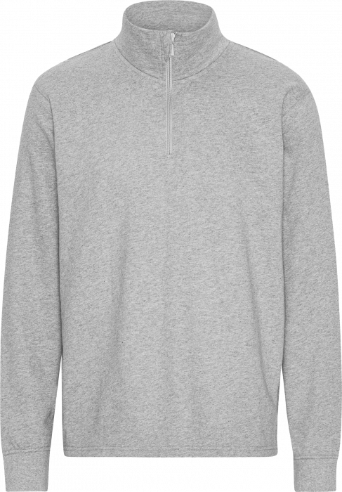 Neutral - Eco Cotton Unisex Quarter Zip Sweatshirt - Sport Grey