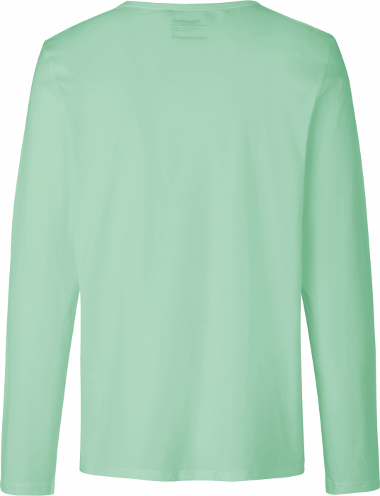 Neutral - Organic Long Sleeve Cotton T-Shirt - Dusty Mint