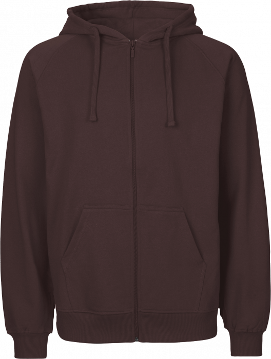 Neutral - Organic Cotton Hoodie With Full Zip - Brown