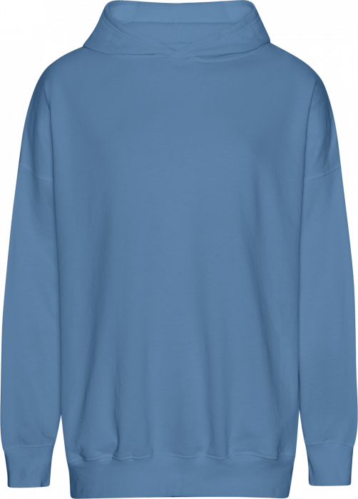 Neutral - Tiger Cotton Oversized Hoodie - Dusty Indigo