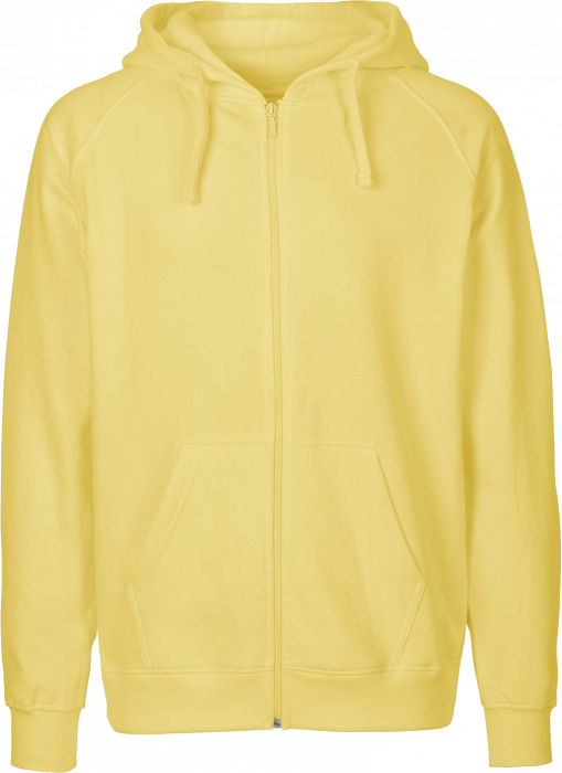Neutral - Organic Cotton Hoodie With Full Zip - Dusty Yellow