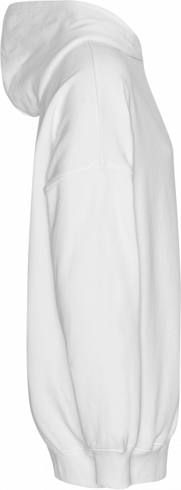 Neutral - Tiger Cotton Oversized Hoodie Side Pockets - White