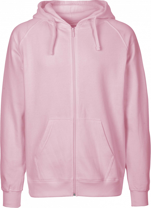 Neutral - Organic Cotton Hoodie With Full Zip - Light Pink