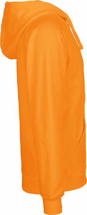 Neutral - Organic Cotton Hoodie With Full Zip - Okay Orange