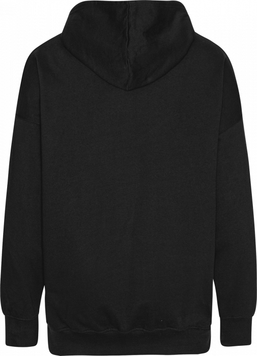 Neutral - Tiger Cotton Oversized Hoodie Side Pockets - Black