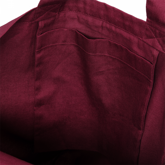 Neutral - Eco Cotton Twill Shopper Bag - Bordeaux