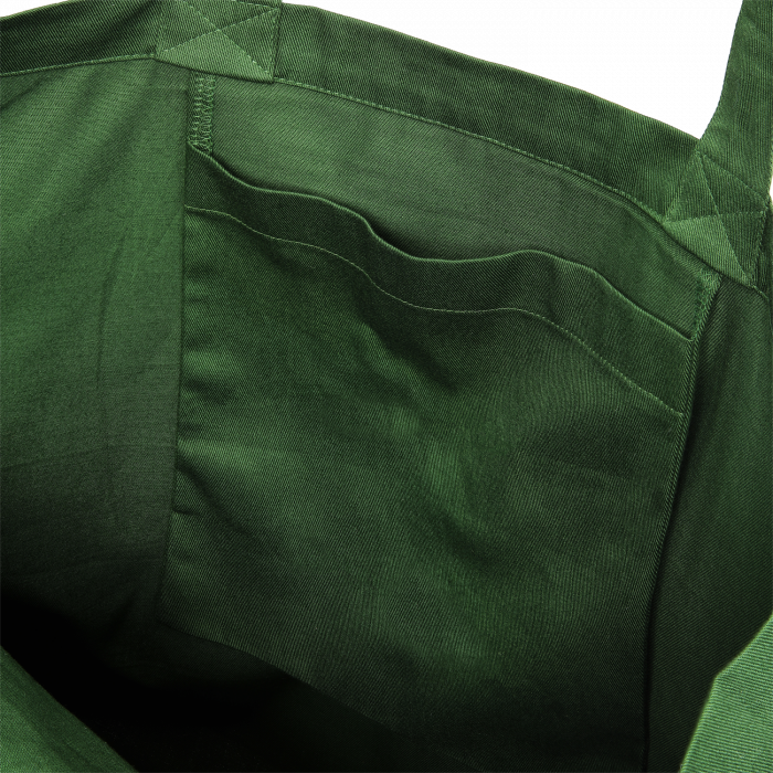 Neutral - Eco Cotton Twill Shopper Bag - Bottle Green