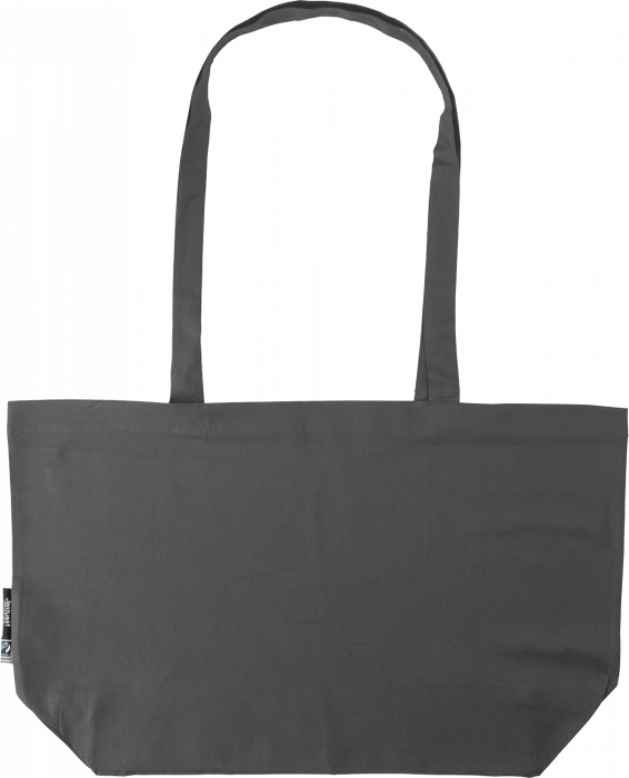 Neutral - Shopping Bag With Gusset - Charcoal