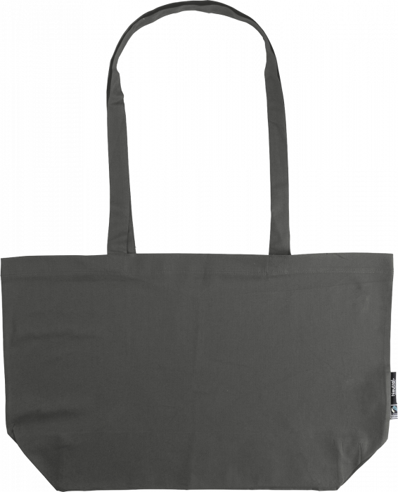 Neutral - Shopping Bag With Gusset - Charcoal