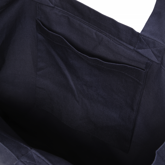 Neutral - Eco Cotton Twill Shopper Bag - Navy