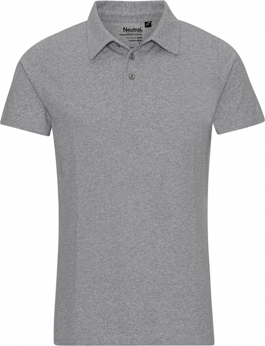 Neutral - Recycled Cotton Polo - Grey melange