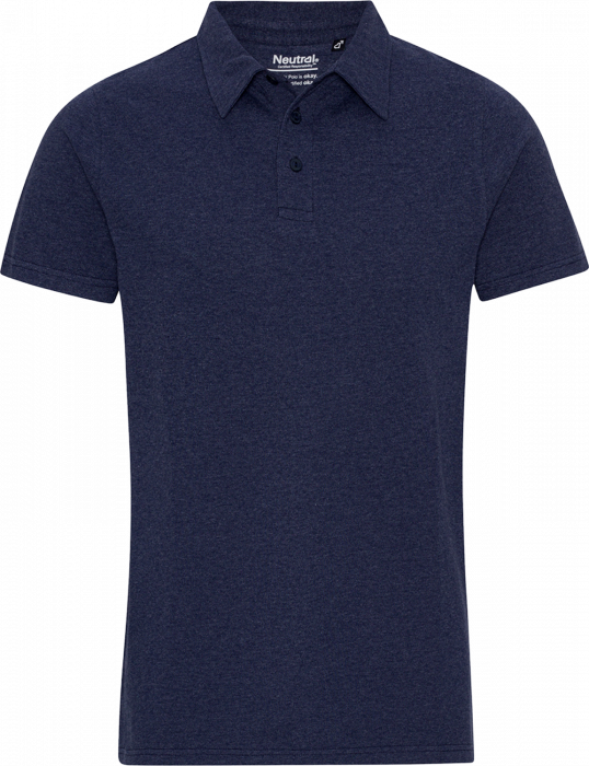 Neutral - Genanvendt Bomuld Polo - Navy Melange