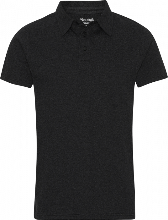Neutral - Recycled Cotton Polo - Black Melange