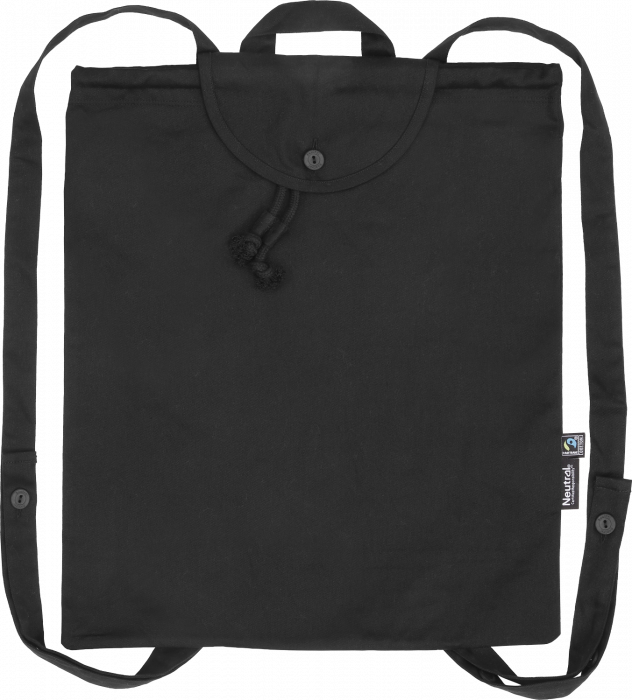 Neutral - Eco Cotton Twill Light Backpack - Black