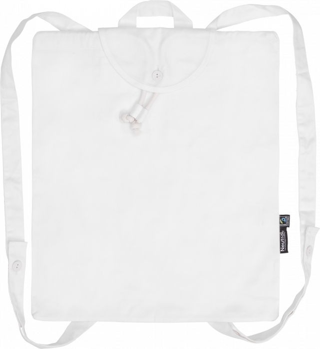 Neutral - Eco Cotton Twill Light Backpack - White