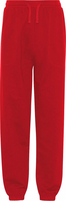 Neutral - Eco Cotton Unisex Sweatpants Hem - Red