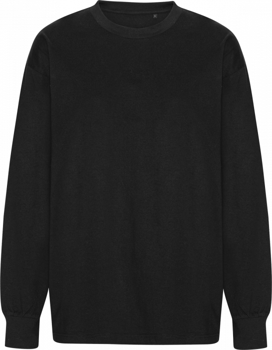 Neutral - Tiger Cotton Oversized Long Sleeve T-Shirt - Black