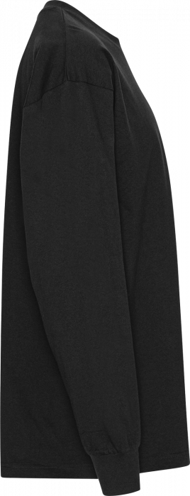 Neutral - Tiger Cotton Oversized Long Sleeve T-Shirt - Black