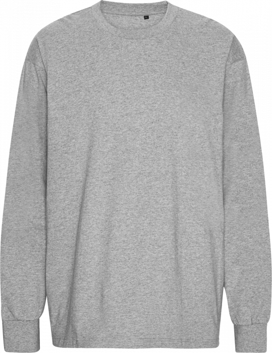Neutral - Tiger Cotton Oversized Long Sleeve T-Shirt - Sport Grey