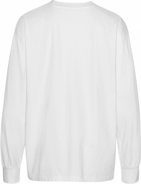 Neutral - Tiger Cotton Oversized Long Sleeve T-Shirt - White