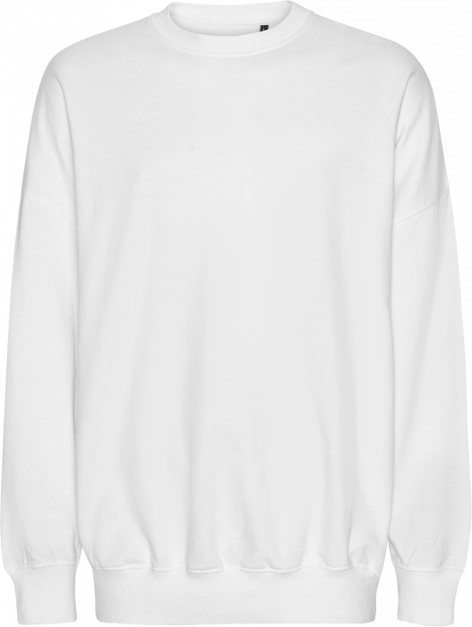 Neutral - Tiger Cotton Oversized Sweatshirt - White