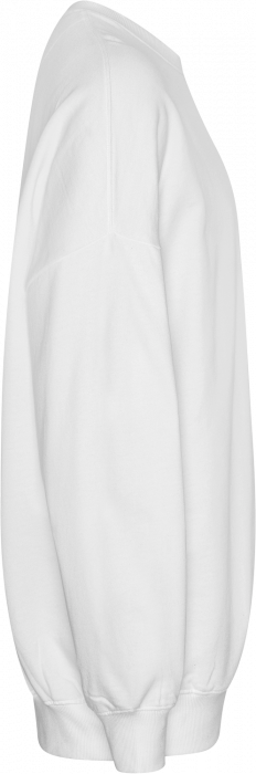 Neutral - Tiger Cotton Oversized Sweatshirt - White