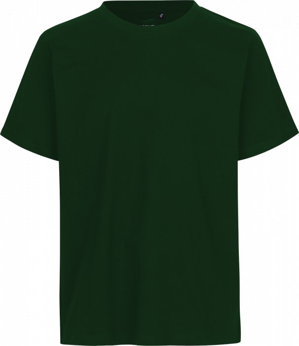Neutral - Organic Cotton Unisex Regular T-Shirt - Bottle Green - Bottle Green