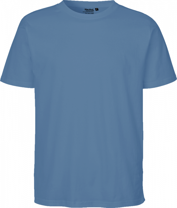 Neutral - Organic Cotton Unisex Regular T-Shirt - Dusty Indigo - Dusty Indigo