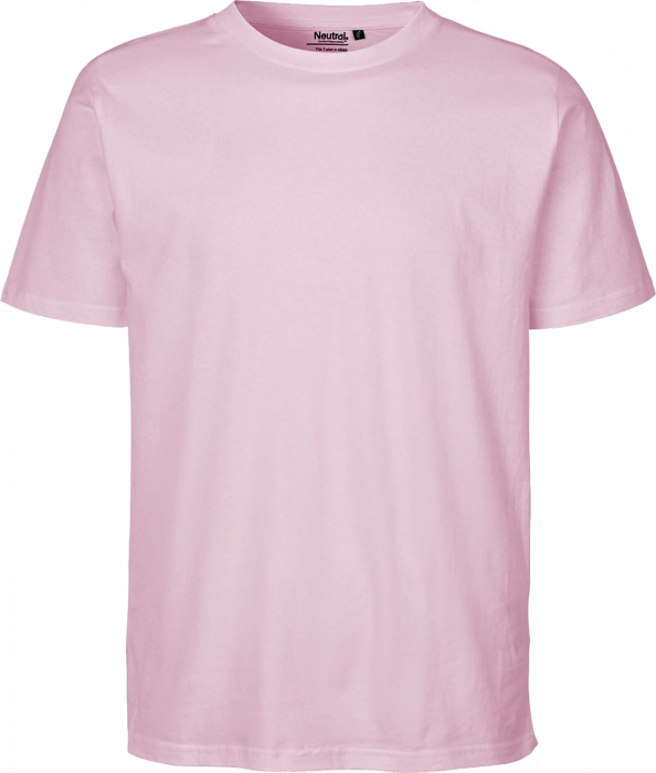 Neutral - Organic Cotton Unisex Regular T-Shirt - Light Pink - Light Pink