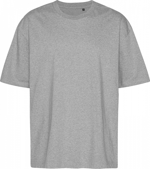 Neutral - Tiger Cotton Oversized T-Shirt - Sport Grey