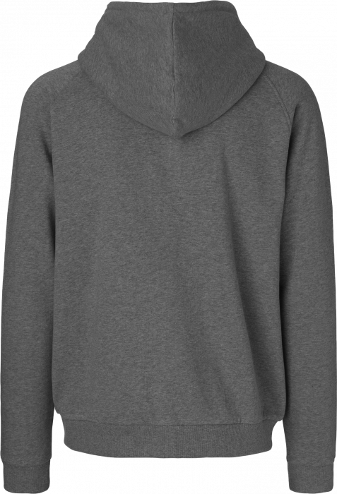 Neutral - Organic Cotton Hoodie With Hidden Zip - Dark Heather