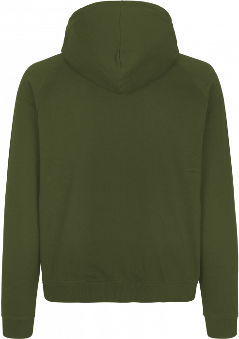 Neutral - Organic Cotton Hoodie With Hidden Zip - Military