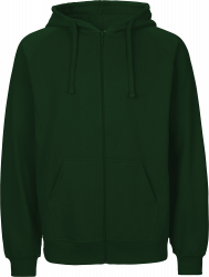 Tiger Cotton Unisex Hoodie w. zip