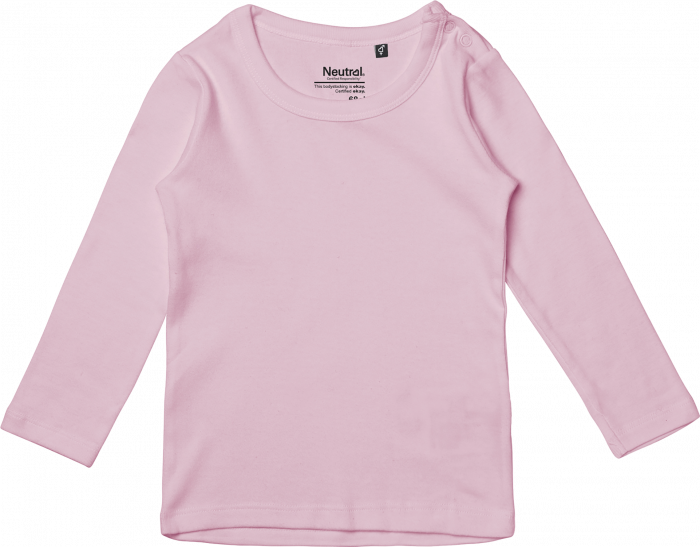 Neutral - Økologisk Langærmet T-Shirt Baby - Light Pink