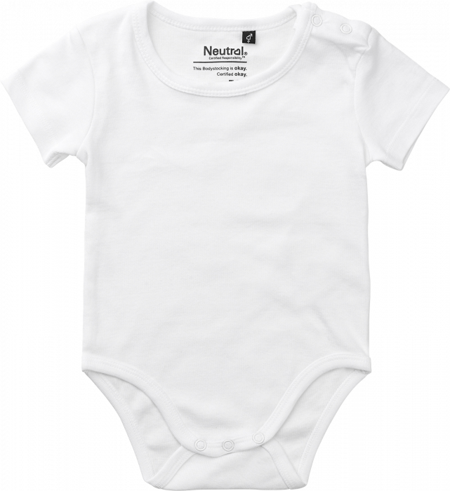 Neutral Økologisk Bomuld Kortærmet Bodystocking Baby › (O11030) › 10 Farver Børnetøj – Fair Tee - Økologisk tøj og