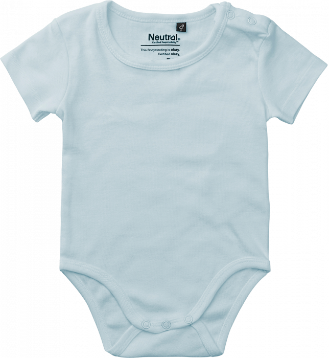 Neutral - Organic Short Sleeve Bodystocking Babies - Light Blue