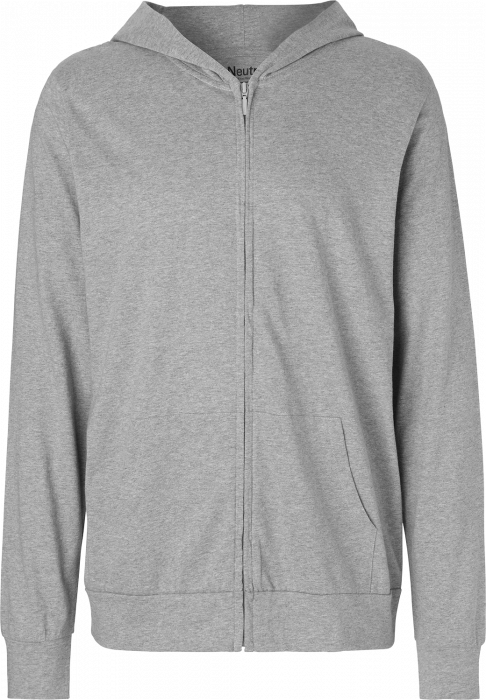 Neutral - Organic Cotton Zip Hoodie - Sport Grey