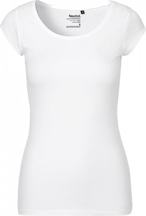 Neutral - Organic Cotton  T-Shirt With Round Neck Female - White