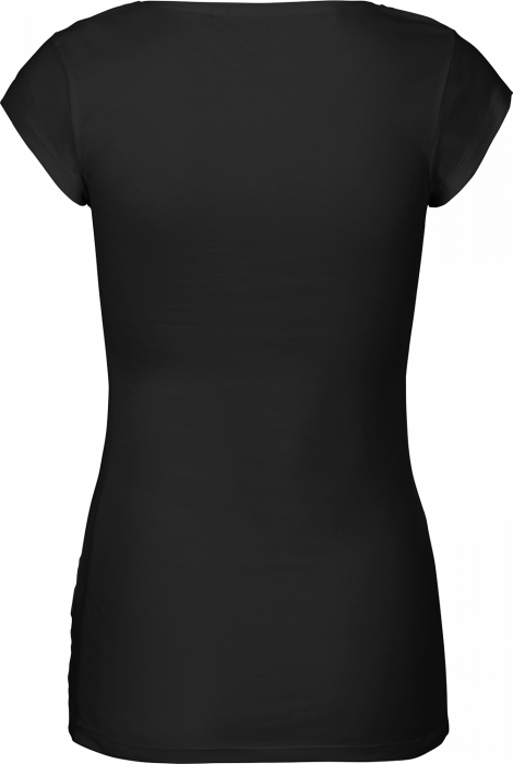 Neutral - Organic Cotton  T-Shirt With Round Neck Female - Black
