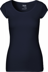 Organic cotton  t-shirt with round neck female